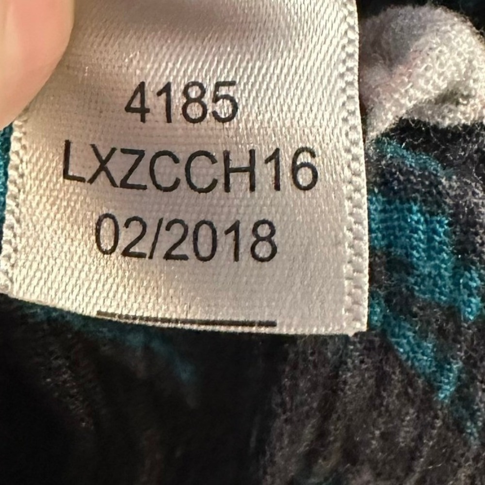 Aeropostale Floral‎ Maxi Dress Spaghetti Strap Black White Teal Size S - Picture 6 of 8